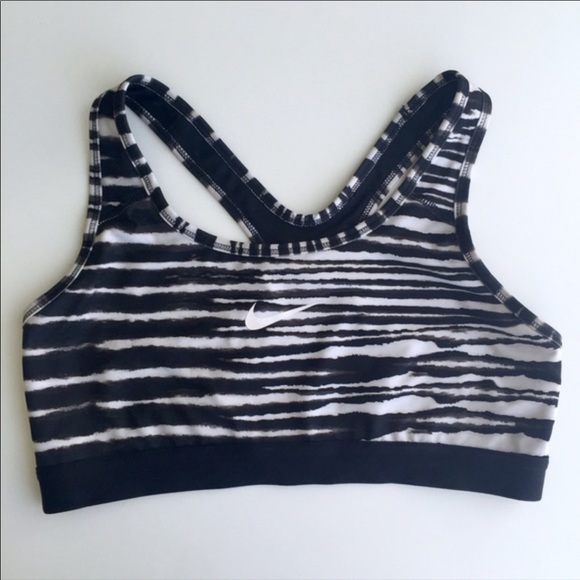 zebra print sports bra